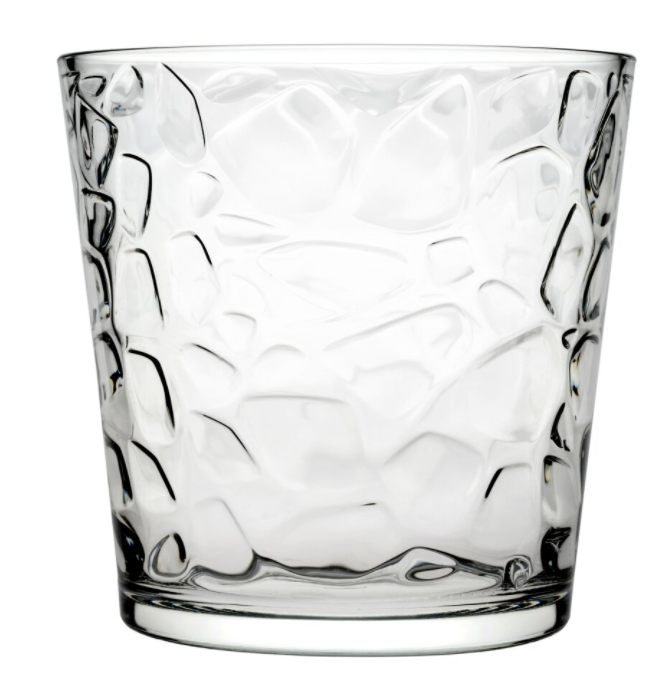 Glass Orchid Flower Pot. Ice Mosaic Design Round Vase. Decorative Pot.