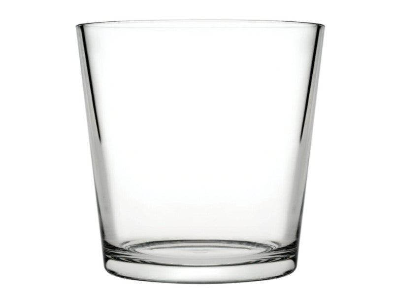 Glass Orchid Flower Pot. Clear Plain Design Classic Round Vase. Decorative Pot.