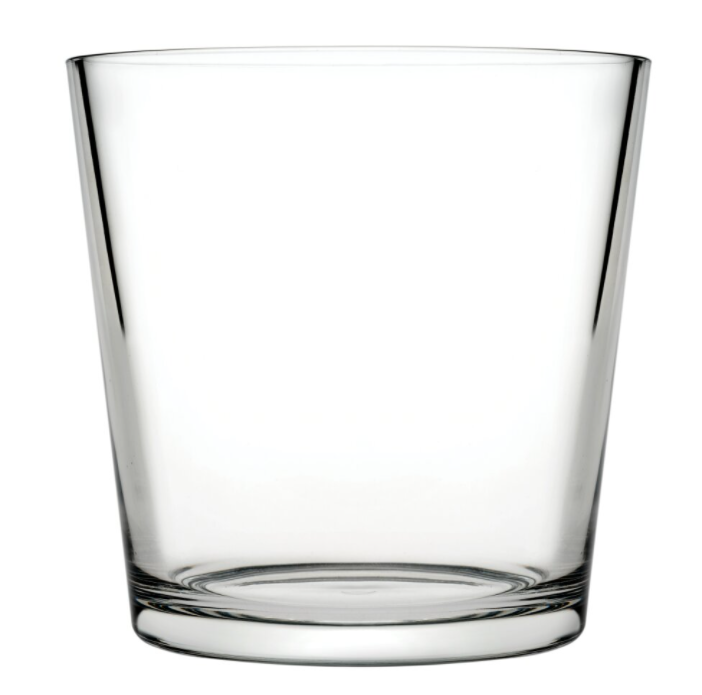 Glass Orchid Flower Pot. Clear Plain Design Classic Round Vase. Decorative Pot.