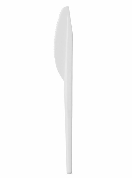 Go-Pak Edenware Plastic White Disposable Knife. (Box of 1000) ( 165 mm )