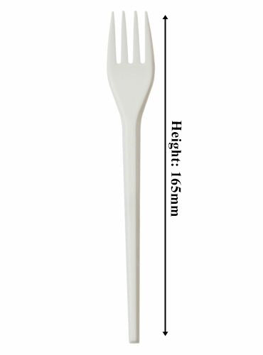 Go-Pak Edenware Plastic White Disposable Fork. (Box of 1000) ( 165 mm )