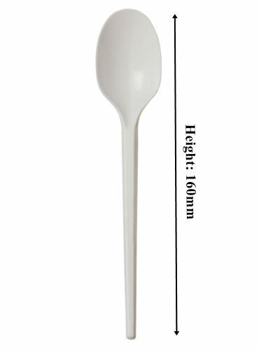 Go-Pak Edenware Plastic White Disposable Spoon. (Box of 1000) ( 165 mm )