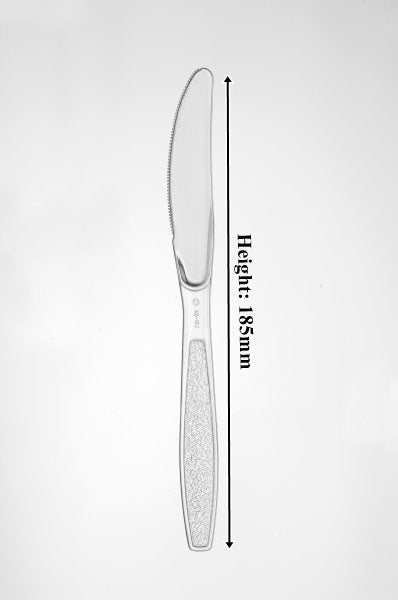 Go-Pak Edenware Heavy Weight Extra Strong Plastic Clear Disposable Knife 1000pcs