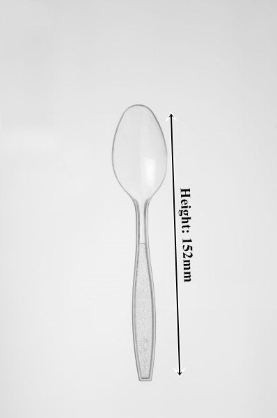 Go-Pak Edenware Heavy Weight Plastic Clear Disposable Dessert Spoon (1000pcs).