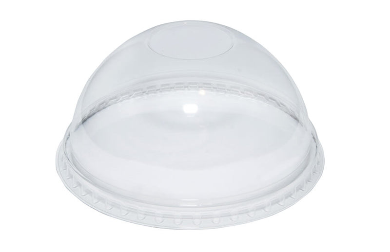 Go-Pak Smoothie Cup Domed Lid. No Hole. (16 / 20 / 24 oz) (100 mm) (Box of 1000)