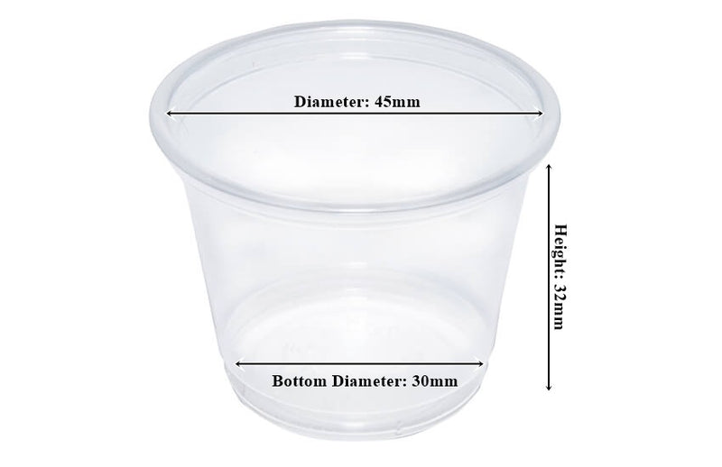 Go-Pak 1 oz. (28 ml.) Clear Pet Portion Cup. (Box of 5000)