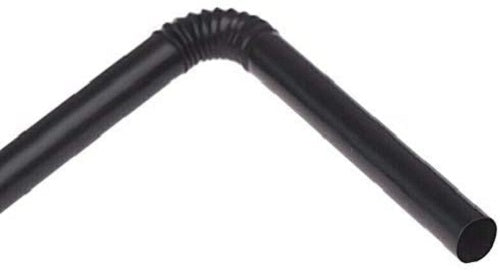 Black Bendy Drinking Cocktail Straws. Biodegradable. (10000 Pieces) (195 x 5 mm)
