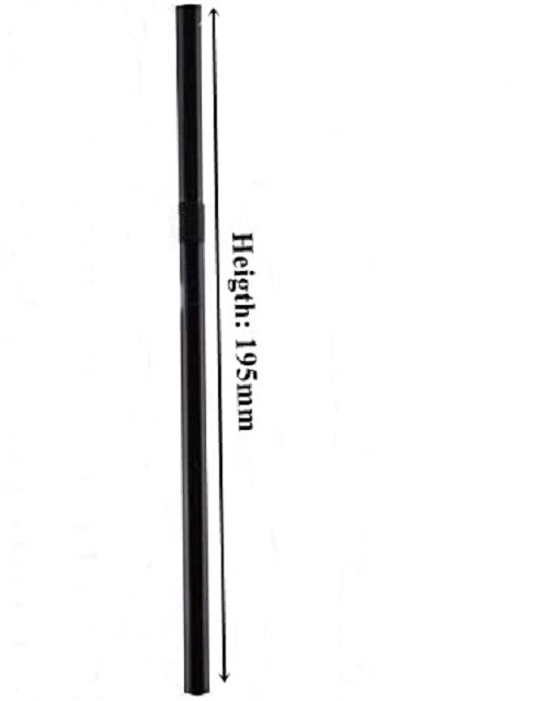 Black Bendy Drinking Cocktail Straws. Biodegradable. (10000 Pieces) (195 x 5 mm)