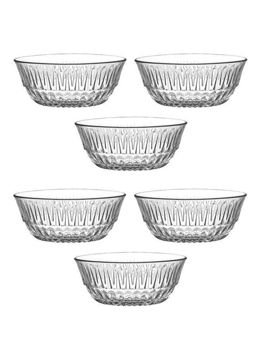 Serving Bowl Set. Dessert Sundae Fruit Trifle Dishes. (Set of 6) (345 cc/ml)