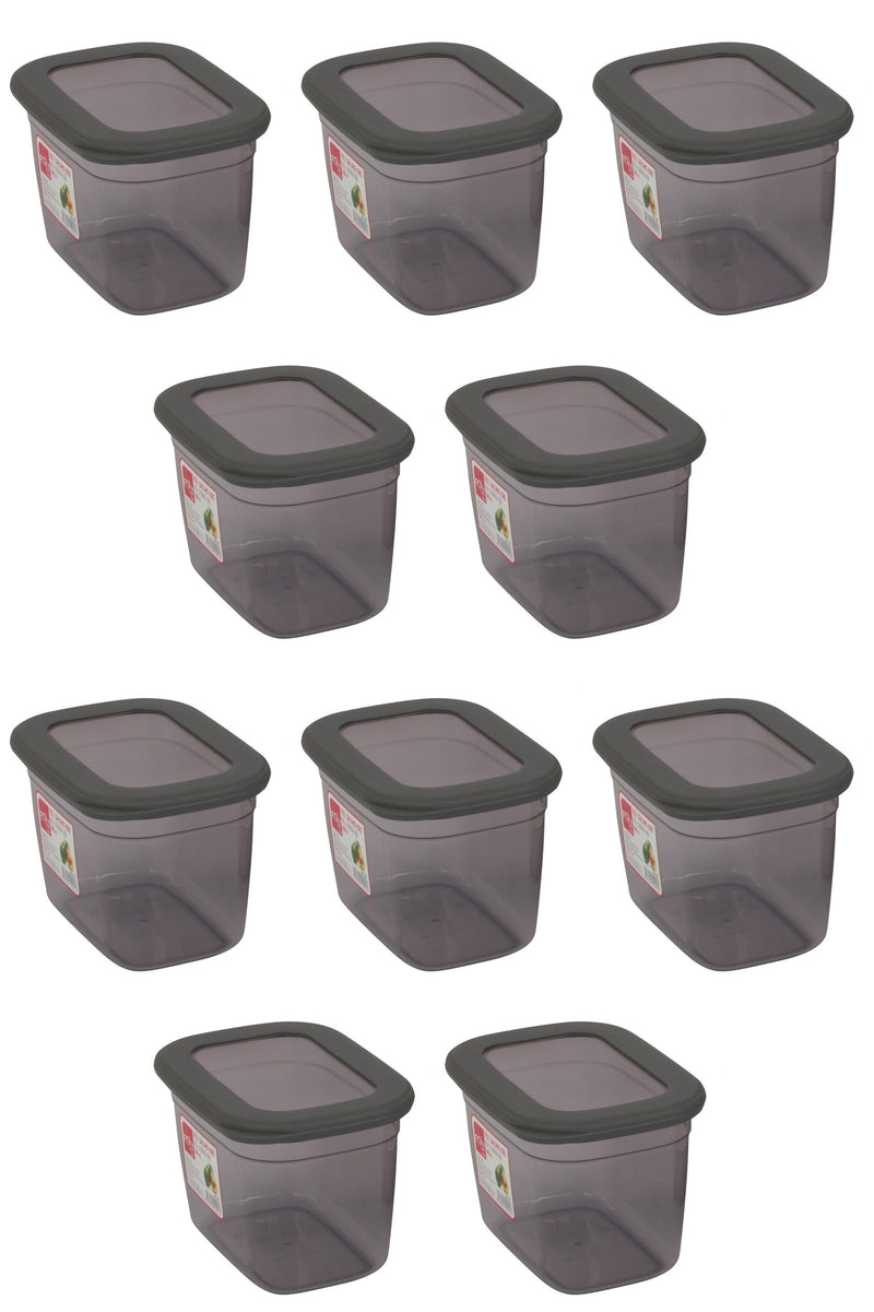 Strong Plastic Microwavable Food Storage Containers with Lids. (Pack of 5 & 10).