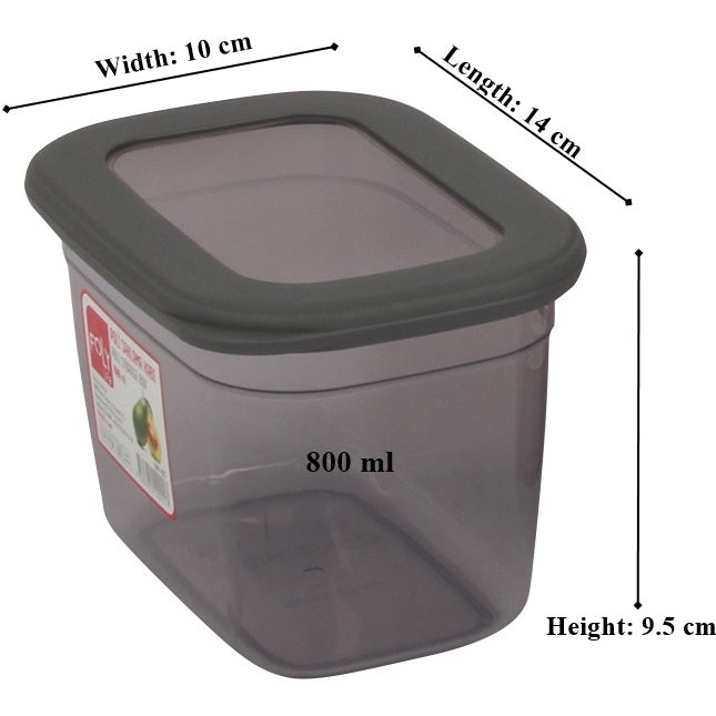 Strong Plastic Microwavable Food Storage Containers with Lids. (Pack of 5 & 10).