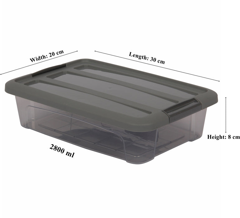 Strong Plastic Microwavable Food Storage Containers with Lids. (Pack of 5 & 10).