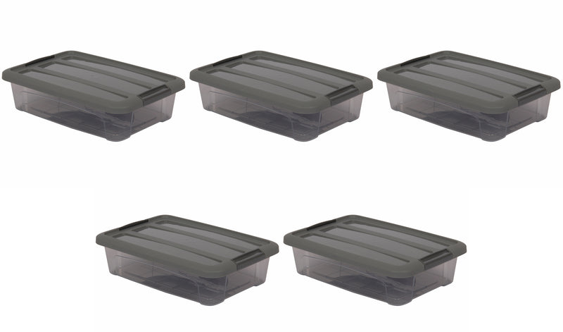 Strong Plastic Microwavable Food Storage Containers with Lids. (Pack of 5 & 10).