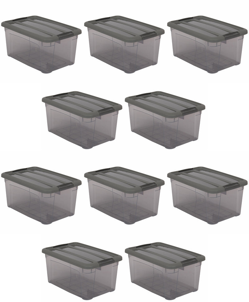 Strong Plastic Microwavable Food Storage Containers with Lids. (Pack of 5 & 10).