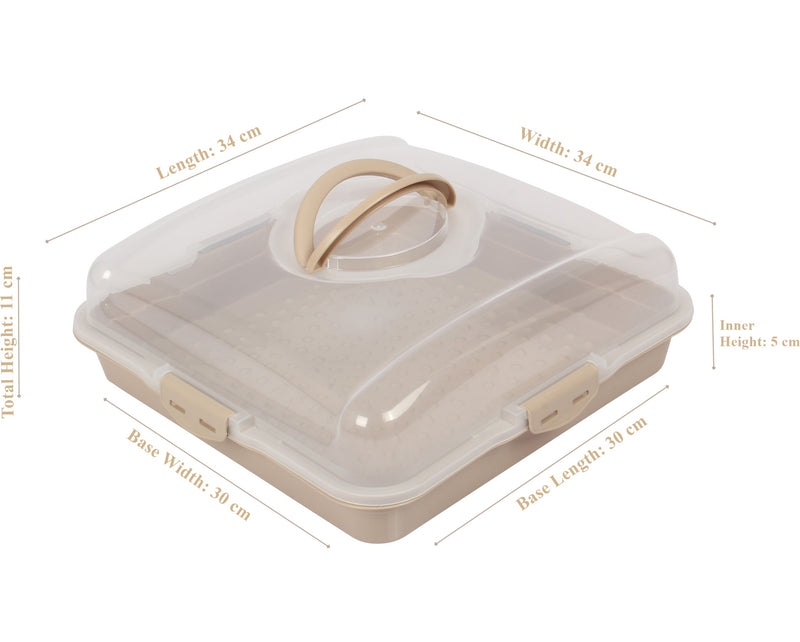 Square Cake Carrier (34x 34 cm)