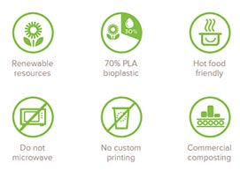 Premium PSM Biopak Disposable Strong Spoon. (Box of 1000) (150 mm)