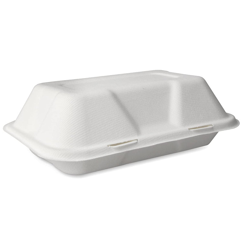 Go-Pak Edenware Bagasse Take-away Large Box (9x6 inc) Food Container. Box of 250