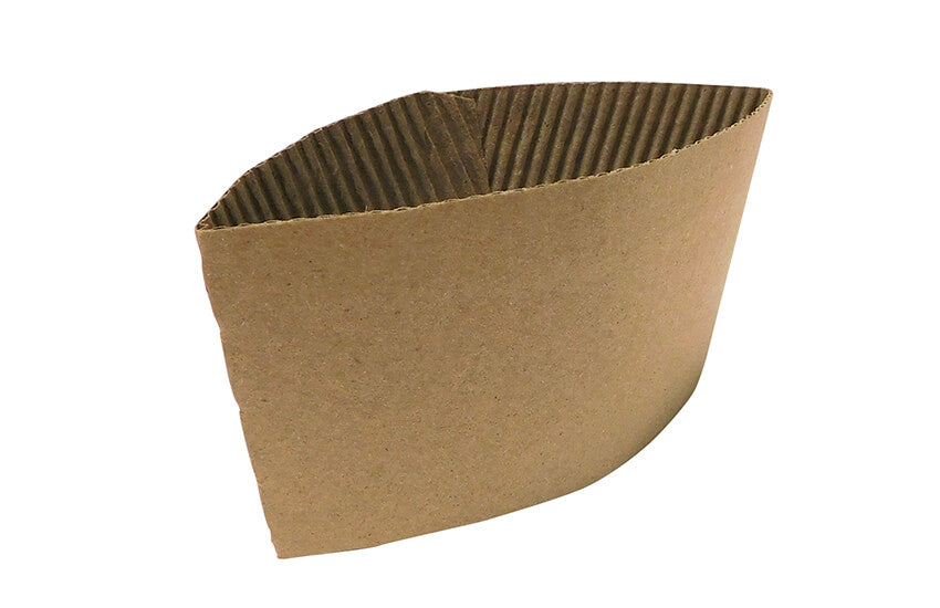 GoPak Coffee Clutch Sleeves Kraft Cardboard(8/10 oz) Diameter 60mm (Box of 1000)