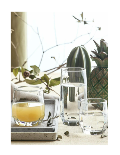 3 Different Sizes Glasses Set. Highball & Tumblers. (Set of 18) (385/310/215 ml)