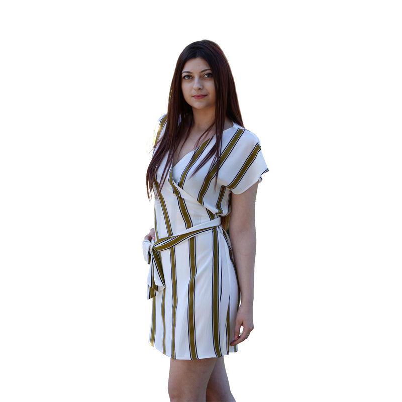 Jolie Max Women Ladies Wrap Dress V wrap neckline size 8 to 16