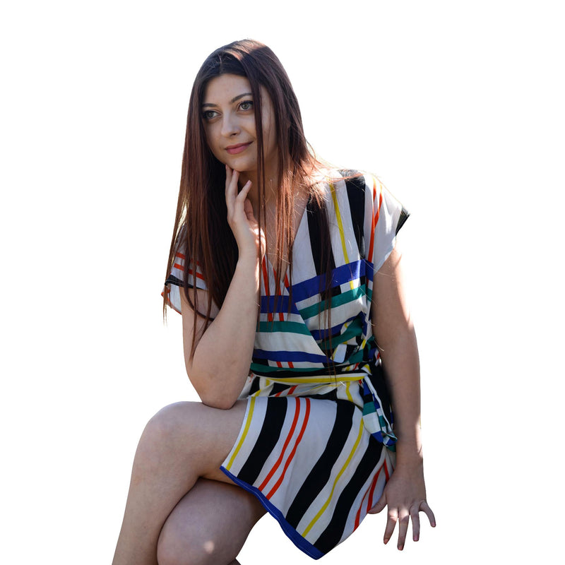 Jolie Max Women Ladies Wrap Dress V wrap neckline size 8 to 16