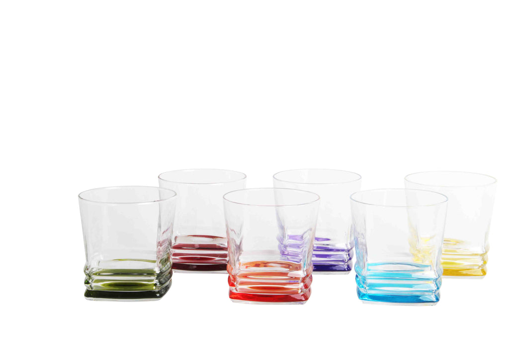 colour drinking glasses