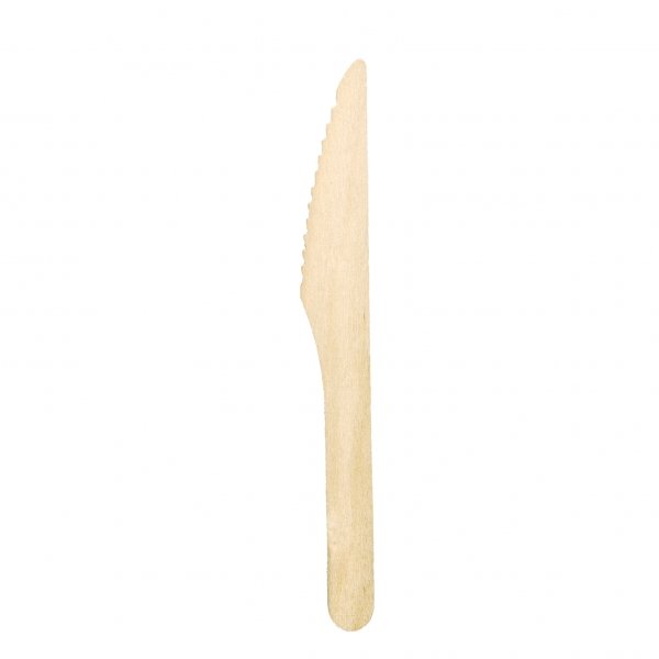 Edenware Strong Wooden Disposable Knife. ( Box of 1000 pcs.) (165 mm)
