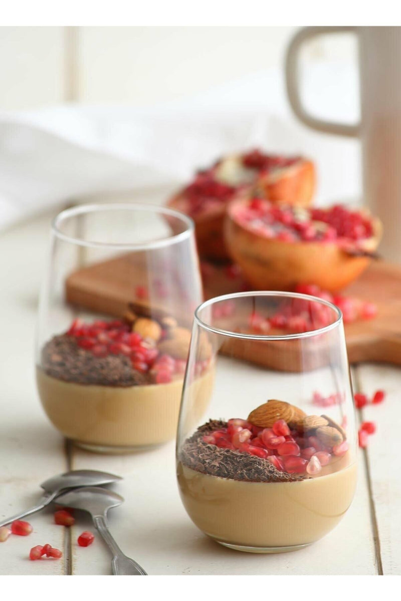 Everyday Drinking Tumbler Glass Set. Juice Water Whiskey Tumblers. (Set of 6) (360 ml).