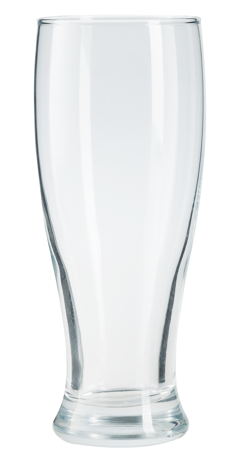 Half Pint Beer Pilsner Glasses. Plain Modern Style. (Pack of 6) (330 cc/ml)