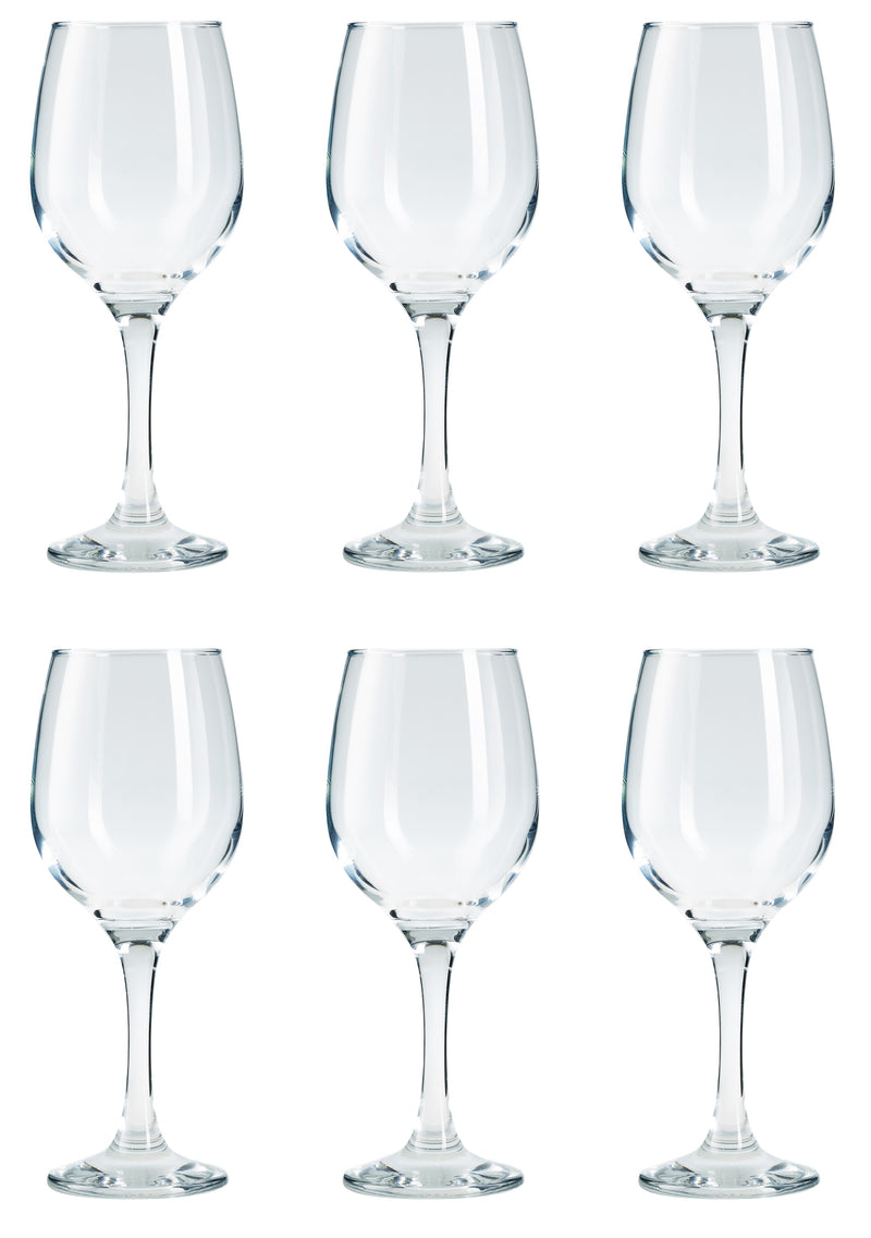 Wine Glasses Drinking Set. Cocktail Glasses. (Pack of 6) (300 cc/ml).