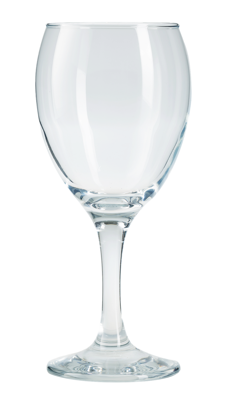 Classic Wine Glasses Set. Clear Wine Goblet. Stemmed Red Wine Glasses. (Pack of 6) (340 cc)