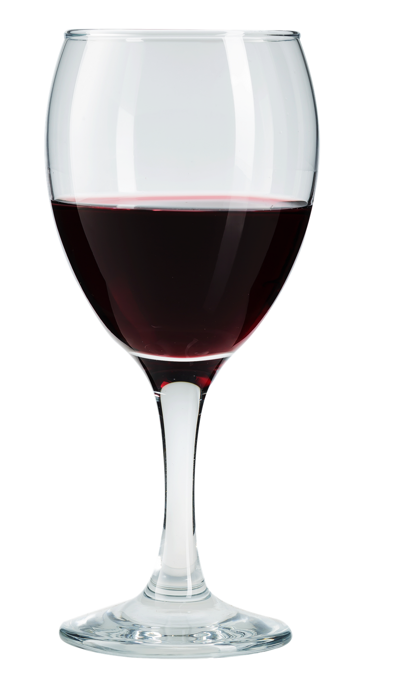 Classic Wine Glasses Set. Clear Wine Goblet. Stemmed Red Wine Glasses. (Pack of 6) (340 cc)