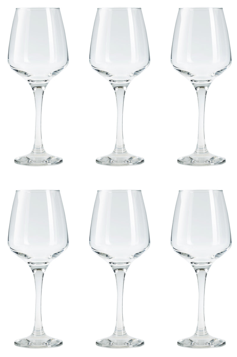 Red Wine Glasses Contemporary Drinking Glass Set. (400 ml) (6 pieces)
