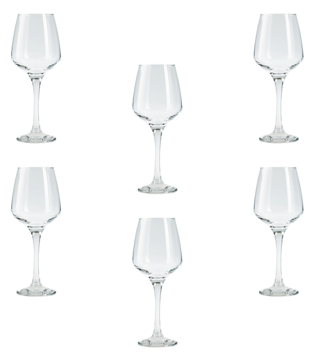 Red Wine Glasses Contemporary Drinking Glass Set. (400 ml) (6 pieces)
