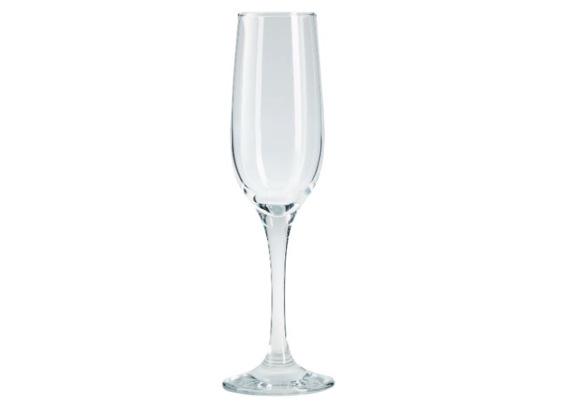 Champagne Glasses. Long Steam Prosecco Flute. Drink Party. (Pack of 6) (215 ml).