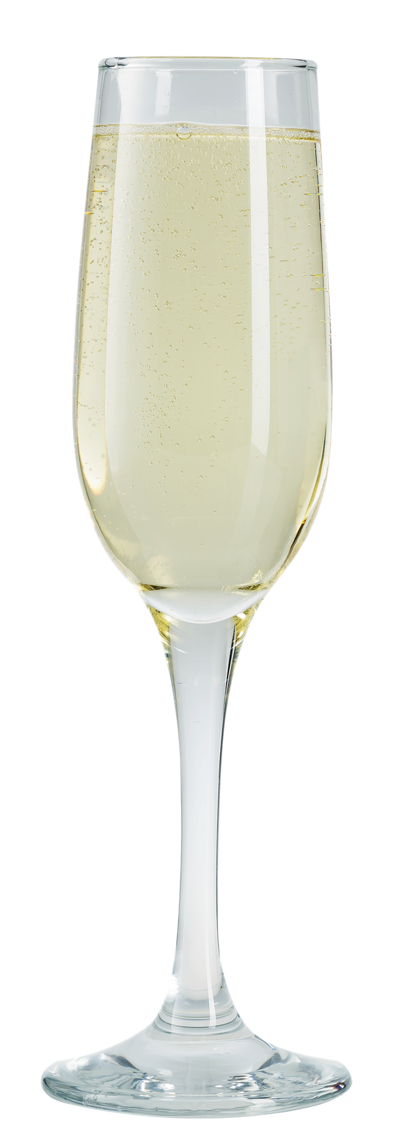 Champagne Glasses. Long Steam Prosecco Flute. Drink Party. (Pack of 6) (215 ml).