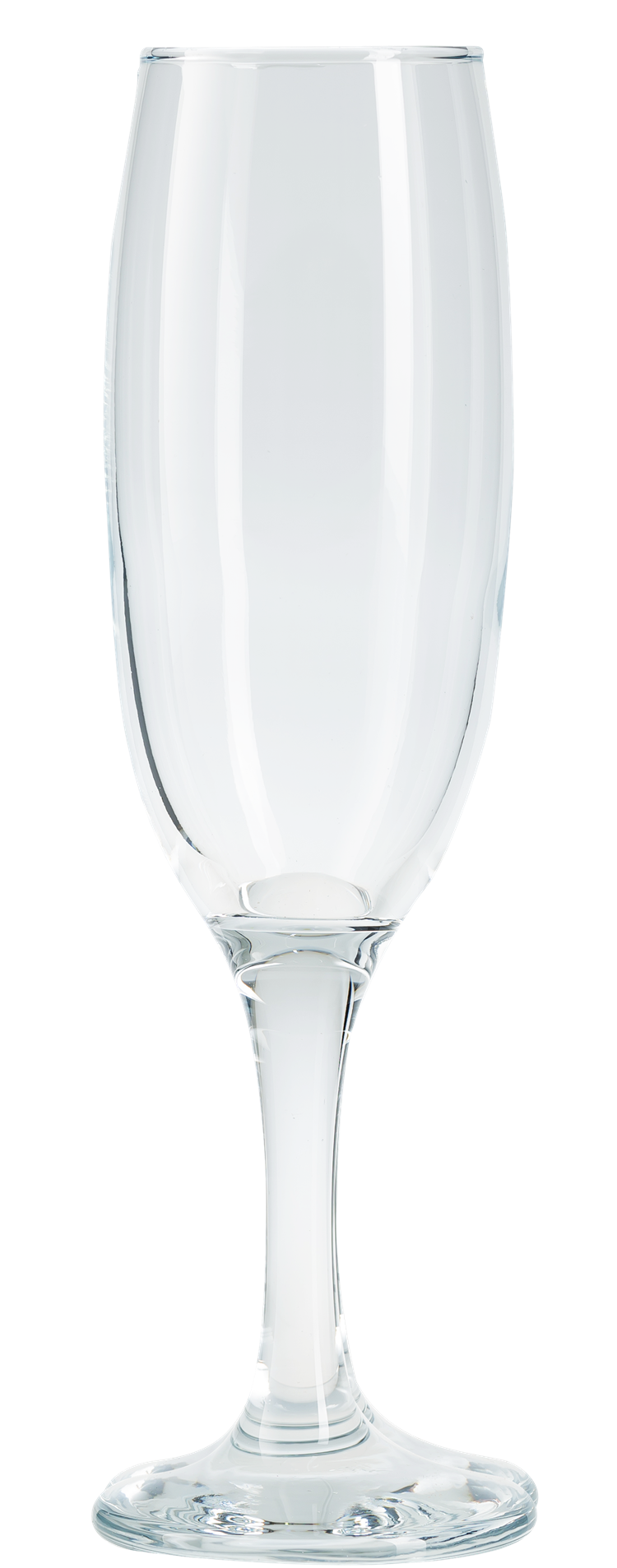 Champagne Flute Glasses Set. Long Steam Prosecco Glass. (Pack of 6) (220 cc/ml)