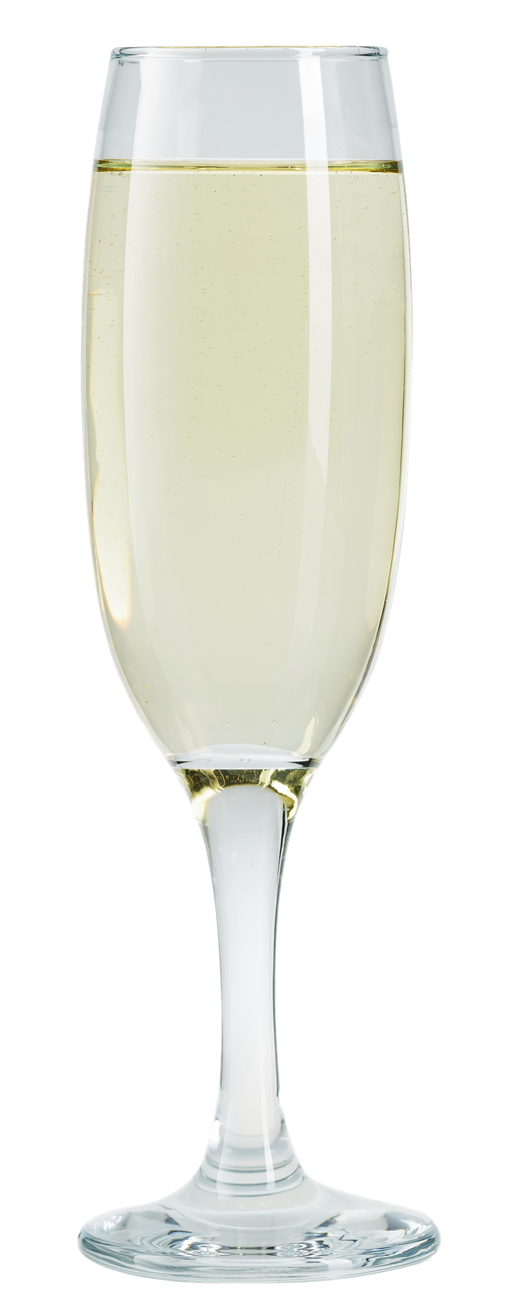 Champagne Flute Glasses Set. Long Steam Prosecco Glass. (Pack of 6) (220 cc/ml)