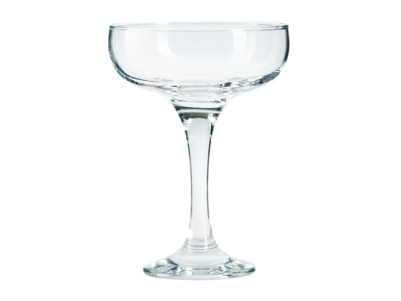 Martini Cocktail Glasses. Champagne Coupe Saucers. (Set of 6) (200 ml)