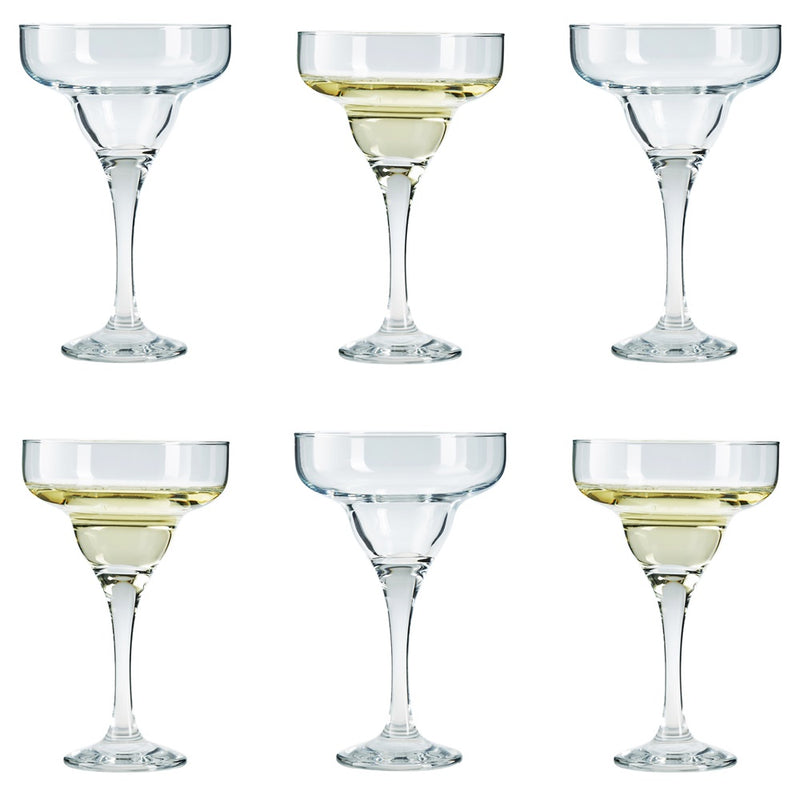 Margarita Glasses. Cocktail Coupe Serving Glasses. (Set of 6) (295 ml)