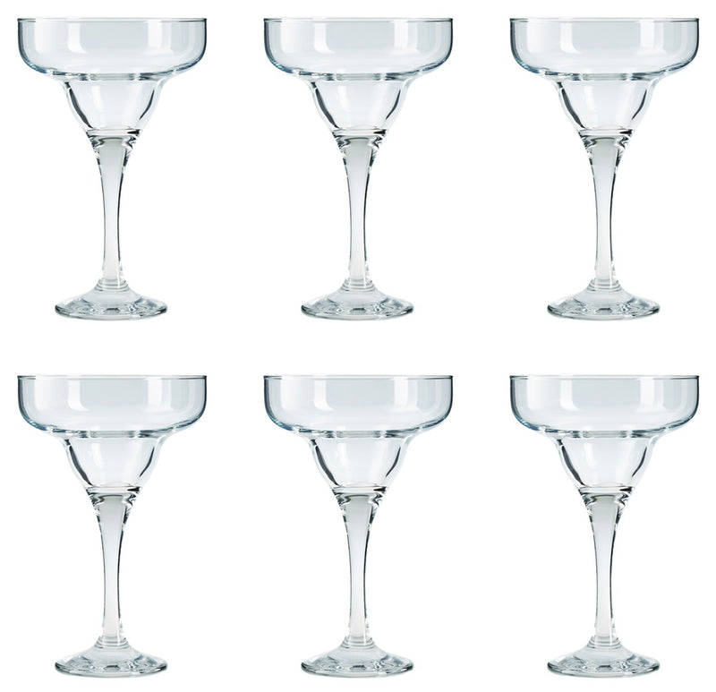 Margarita Glasses. Cocktail Coupe Serving Glasses. (Set of 6) (295 ml)
