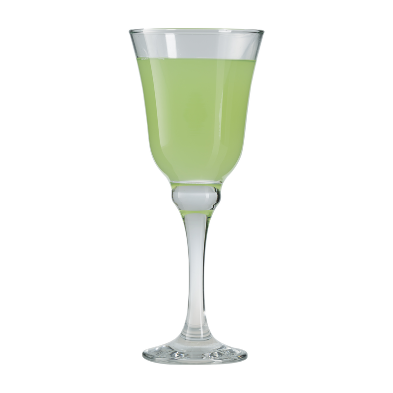 Retro Style Wine Glasses Set. Stemmed Cocktail Goblets. (Pack of 6) (315 cc/ml).