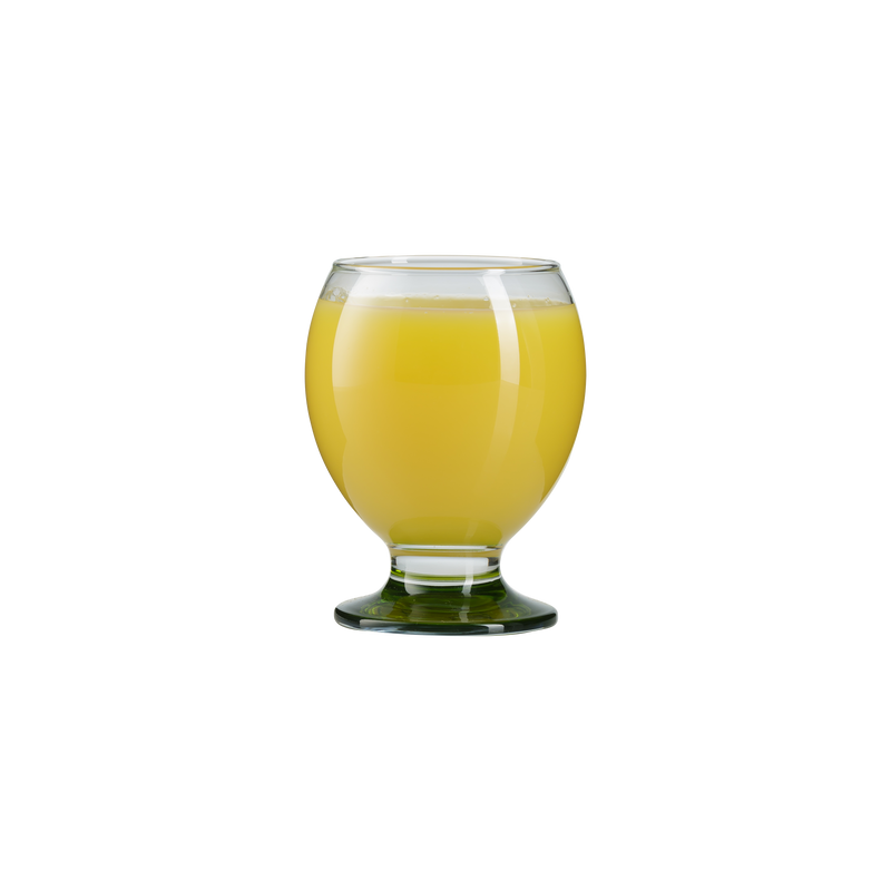 Coloured Base Brandy Cognac Snifter Glasses. (Set of 6) (280cc)