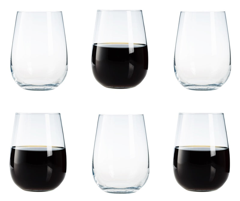 Large Drinking Glass Set. Juice Water Whiskey Tumblers. (590 ml) (Pack of 6)