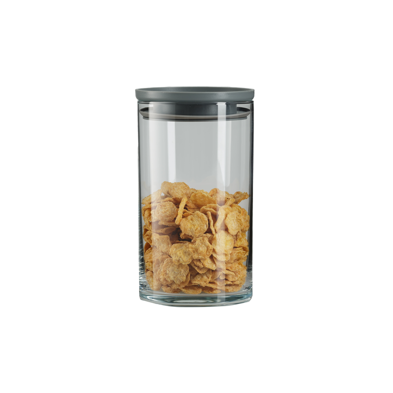 Glass Storage Jar with Vacuum Lid. (730 cc/ml) (Set of 6)