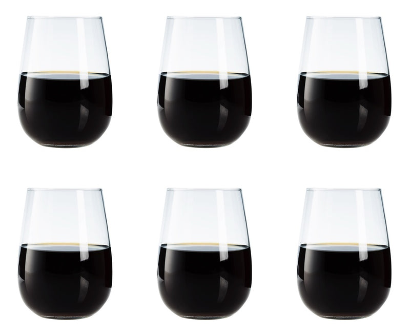 Large Drinking Glass Set. Juice Water Whiskey Tumblers. (590 ml) (Pack of 6)