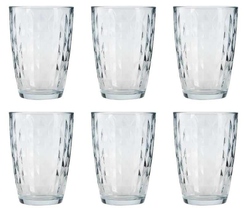 Highball Cocktail Tumbler Drinking Glasses Set. (Pack of 6) (415 cc/ml)