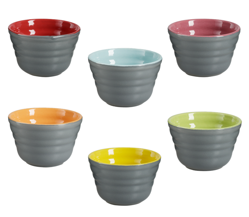 6x Small Snack Bowls for Tapas, Dessert, Nuts, Olive, Appetizer. Coloured Bowls.
