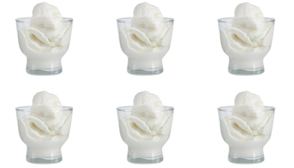 Small Dessert Bowls. Ice Cream Sundae Cups. Glass Bowls. (240 cc) (Set of 6)