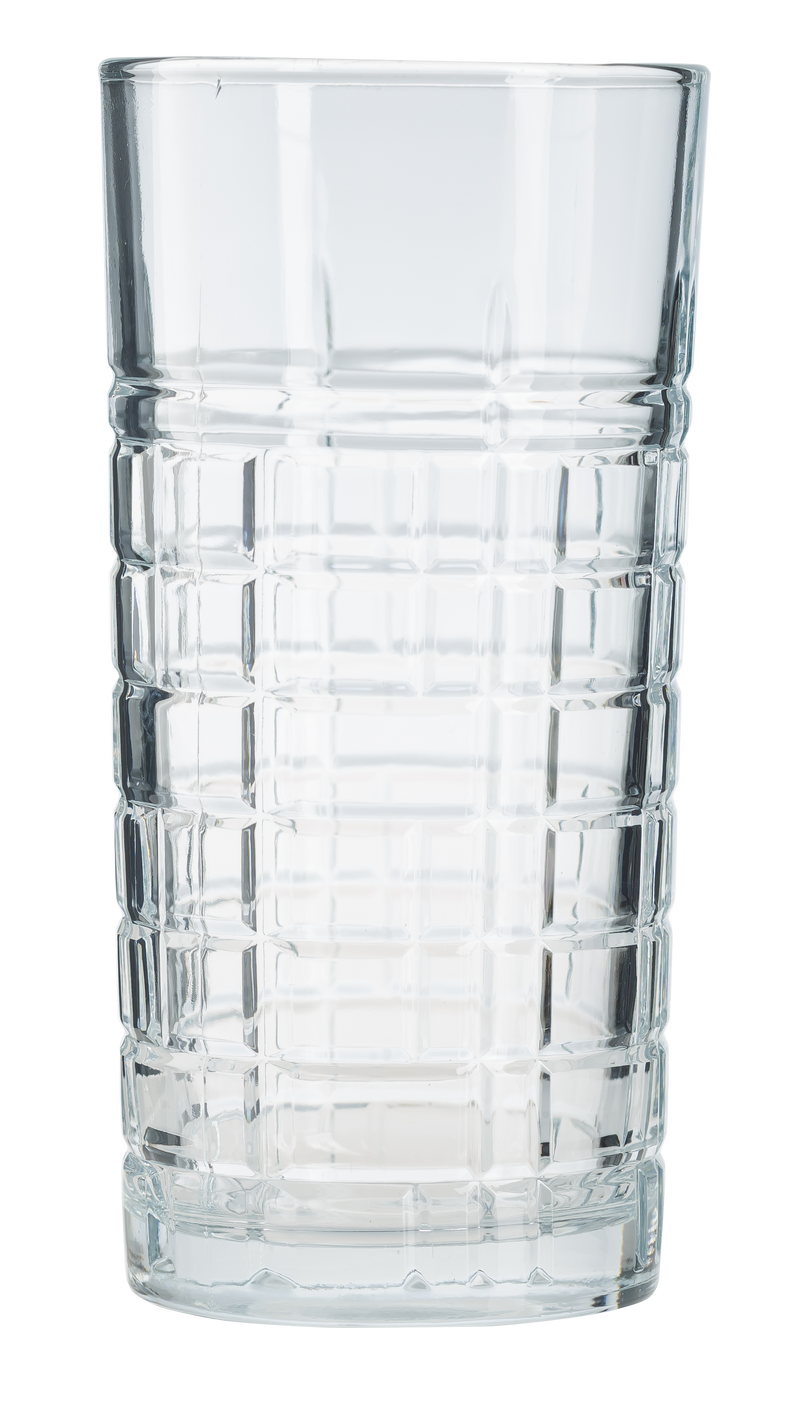 Hi-Ball Tumbler Glasses. Tall Drinking Water / Juice Glass. (Set of 6) 356 ml.